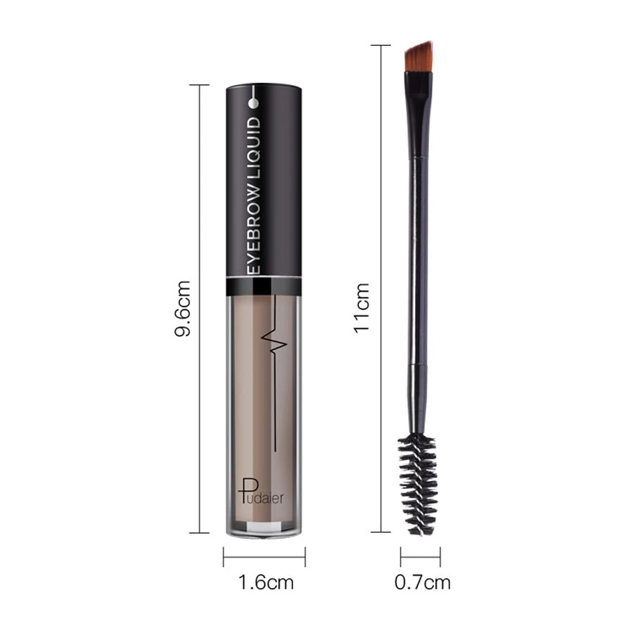 Pudaier 1 Set Eyebrow Makeup Gel Women Eyes Makeup Matte Eye Brow Cream Tattoo Makeup Cosmetics Brows Enhancer With Brush Pencil