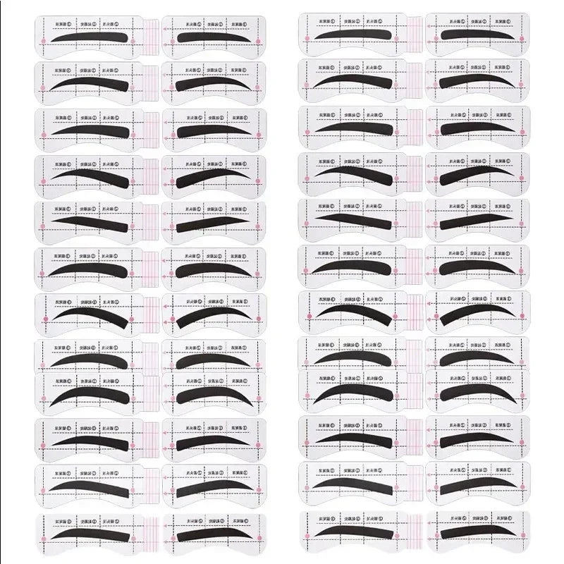 Dye Eyebrow Gel Set Semi-Permanent Lasting Eyebrow Tattoo Tint Pencil Makeup Waterproof Paint Brow Cream with Brow Cards Brushes