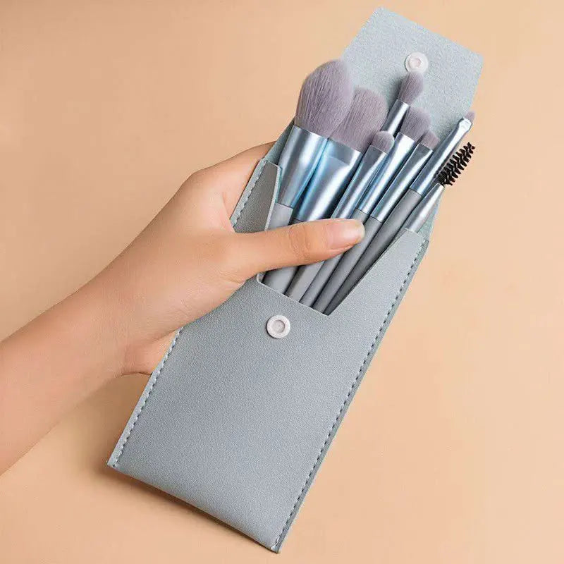 Portable 8Pcs Eyeshadow Foundation Blending Makeup Brush Soft Fluffy Cosmetics Concealer Makeup Brush Professional Make Up Tool