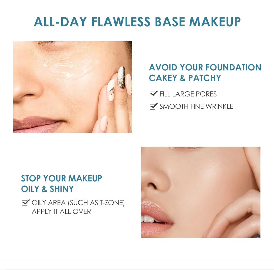 Focallure Pore Primer Smooth Skin Surface Cover Oil Control Facial Makeup Face Base Clear Gel Primer