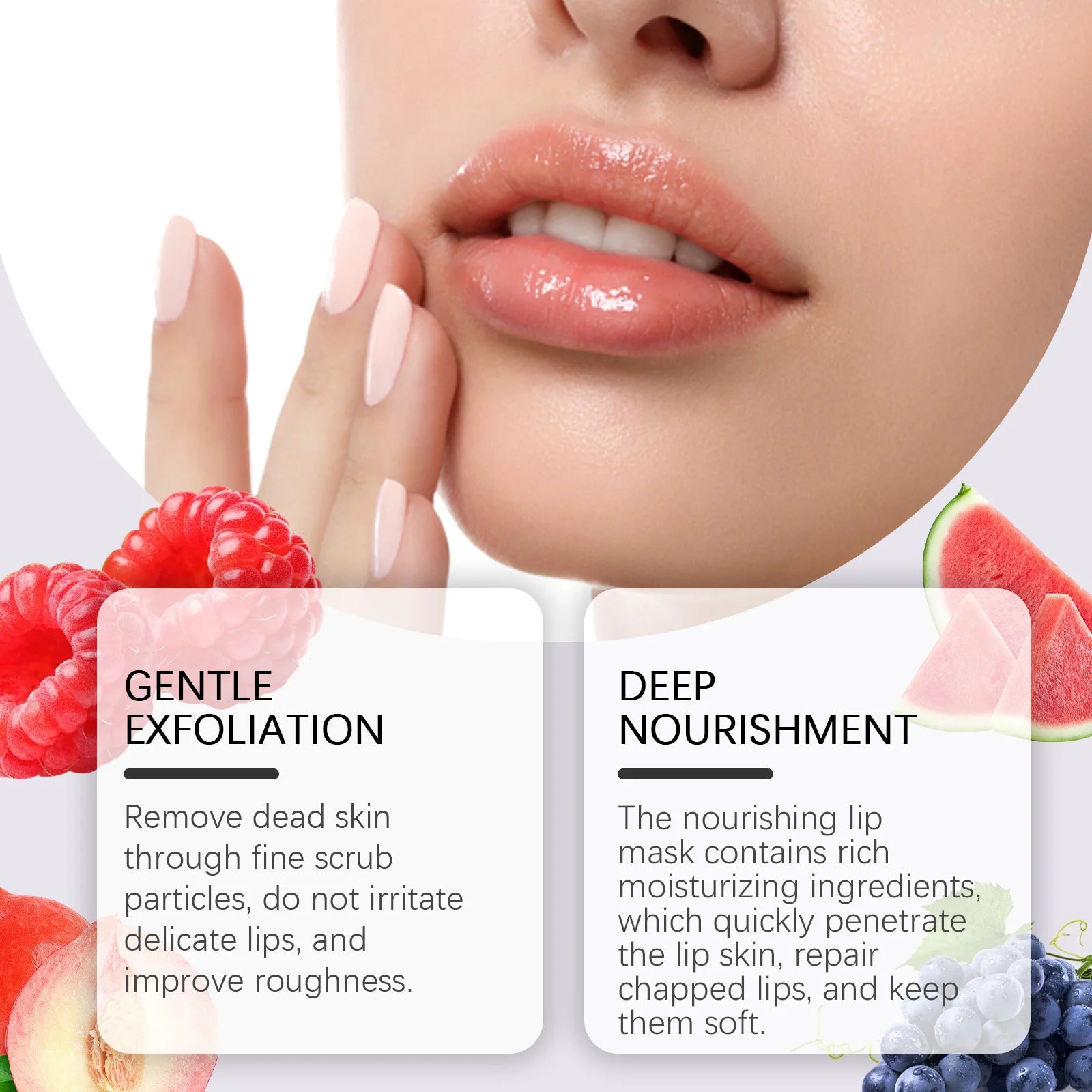 Lip Care Set  Nourishing & Moisturizing Lip Balm Treatment for Dry Lips,  Gentle Repair for Soft Smooth Lips, Lip Care Kit