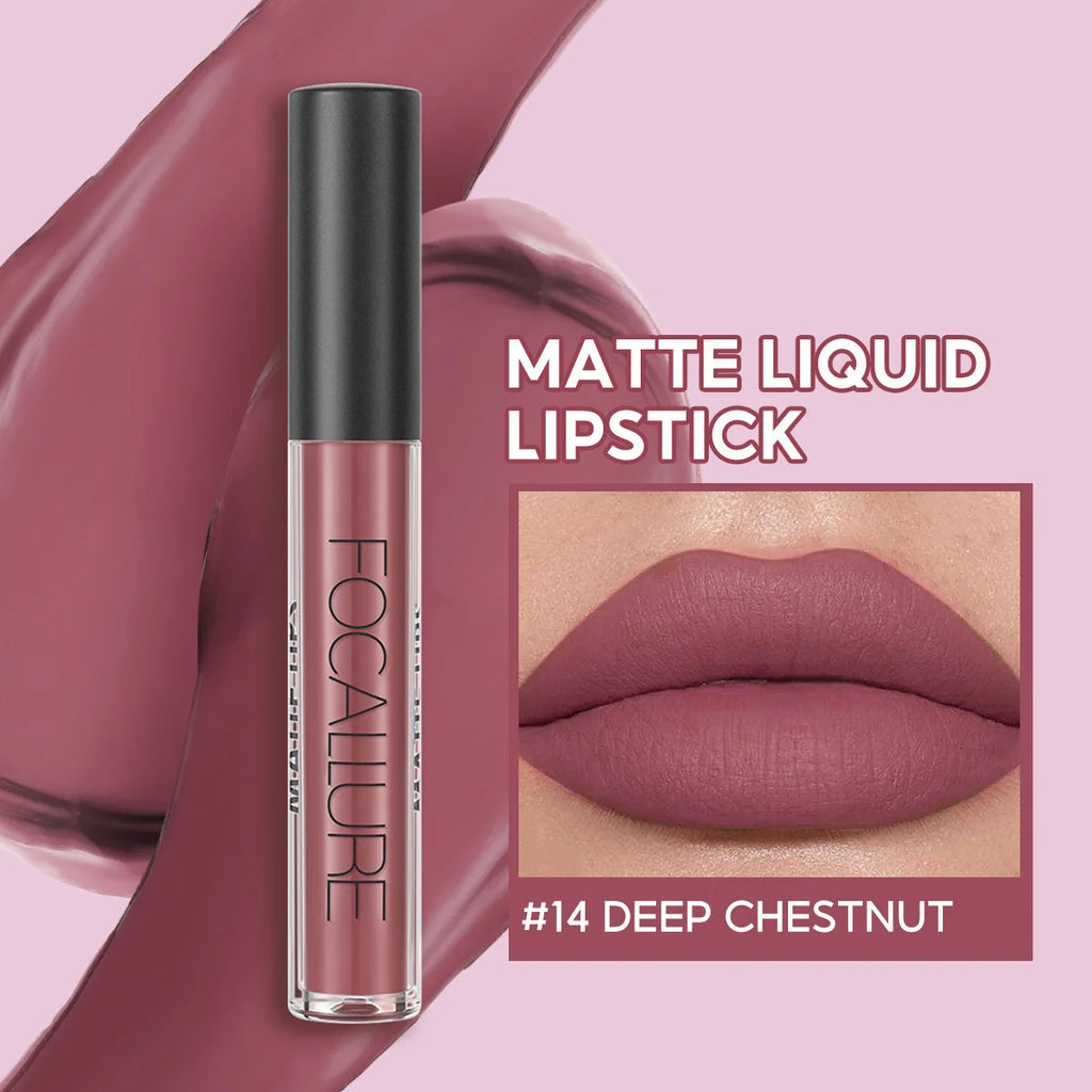 Focallure Wholesale Hot Liquid Lipgloss Matte Lipstick 37 Colors Waterproof Lip Stick Lip Tint Long Lasting Lips Makeup Woman