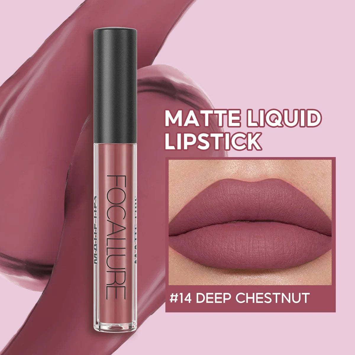 Focallure Wholesale Hot Liquid Lipgloss Matte Lipstick 37 Colors Waterproof Lip Stick Lip Tint Long Lasting Lips Makeup Woman