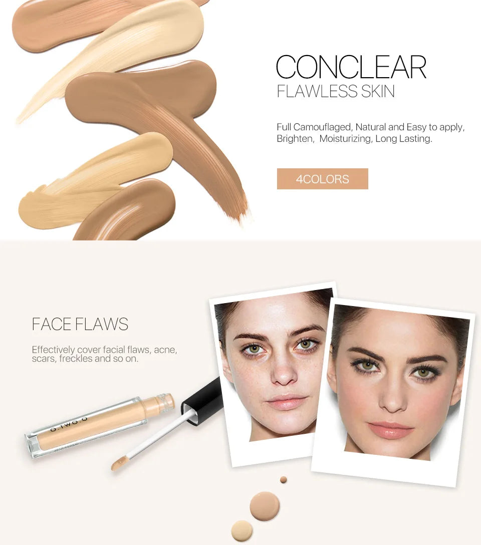 4 Colors Liquid Concealer For Face Contouring Eye Cover Foundation Makeup Base Cosmetics Beauty Health