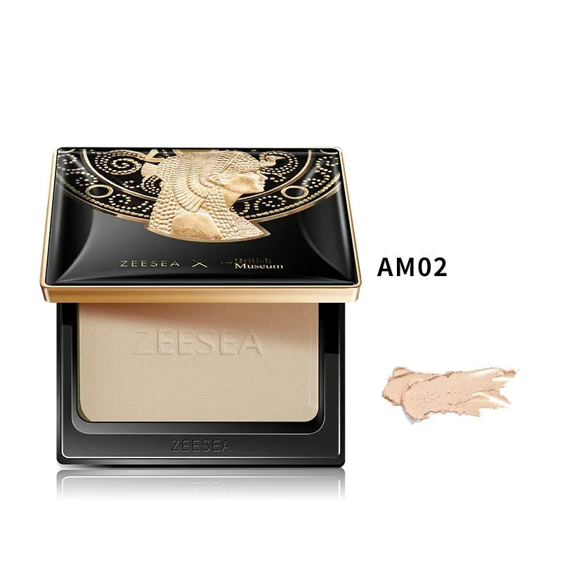 ZEESEA Compact Foundation Powder Natural Light Coverage Matte Soft Waterproof Oil Control Setting Powder