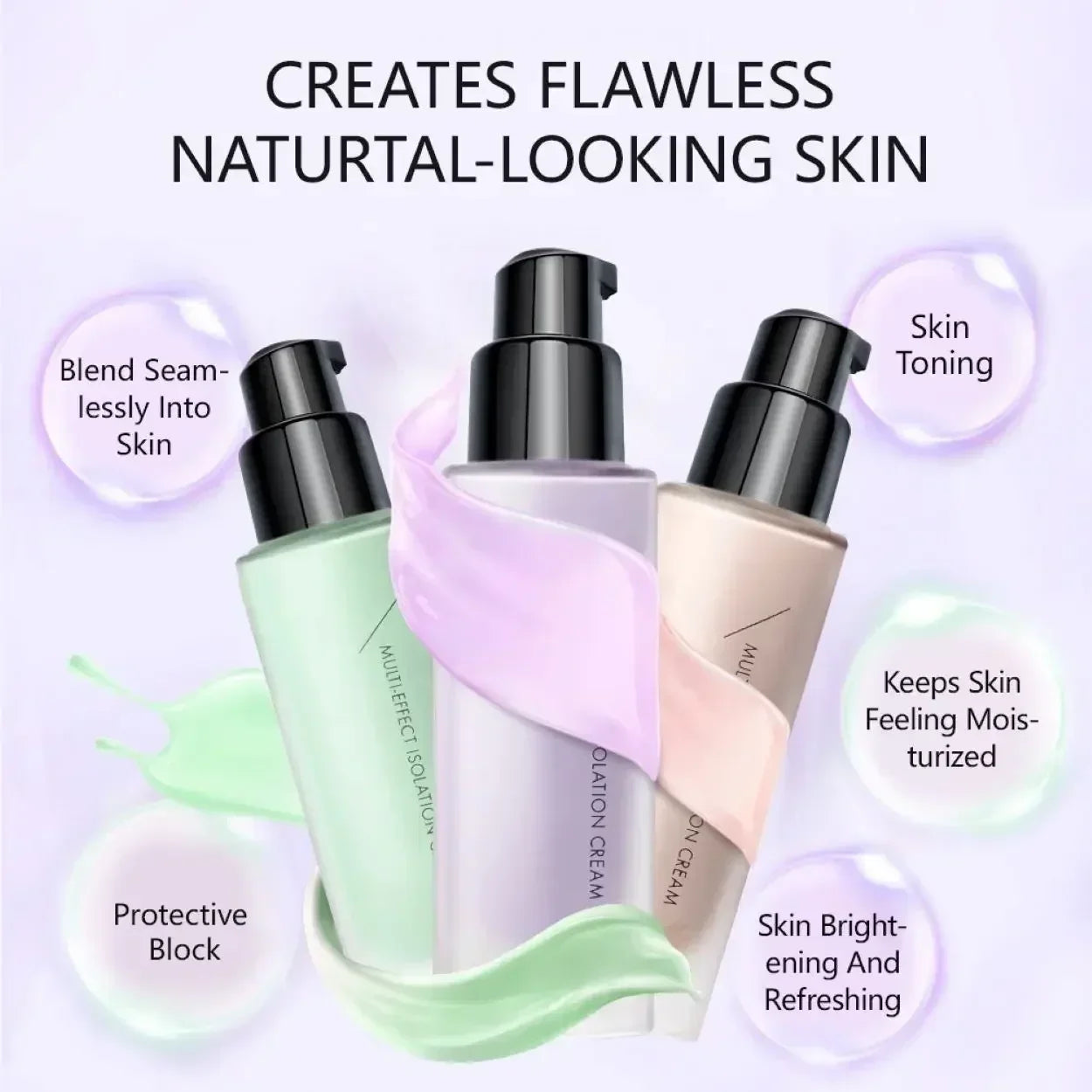 ZEESEA Barrier BB Cream Primer Concealer Liquid Foundation Moisturizing Longlasting Waterproof Invisible Pores Whitening Makeup