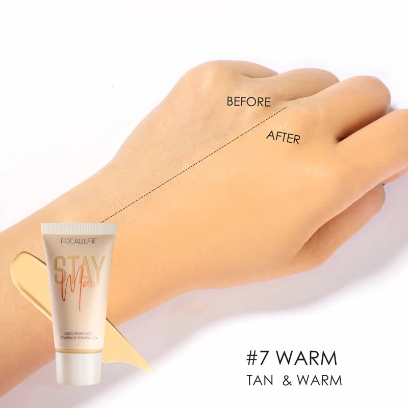 Wholesale FOCALLURE Waterproof Liquid Foundation Cream Full Coverage Oil-control Long-lasting Face Concealer Base Cosmetics