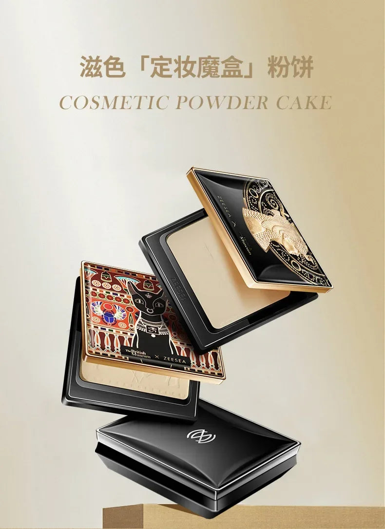 ZEESEA Compact Foundation Powder Natural Light Coverage Matte Soft Waterproof Oil Control Setting Powder
