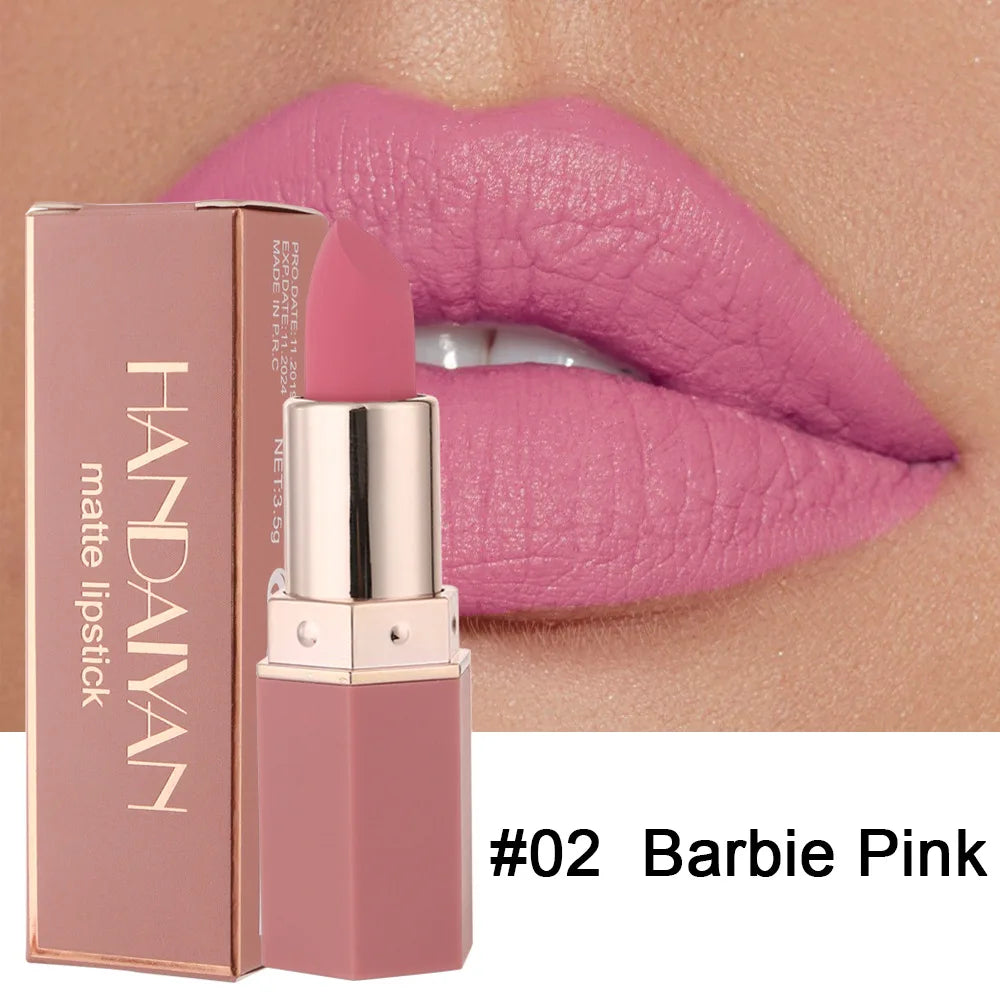 Nude Matte Lipstick Velvet Lipsticks Waterproof Long Lasting Non-stick Cup Lip Stick Not Fading Sexy Red Pink Makeup Cosmetics