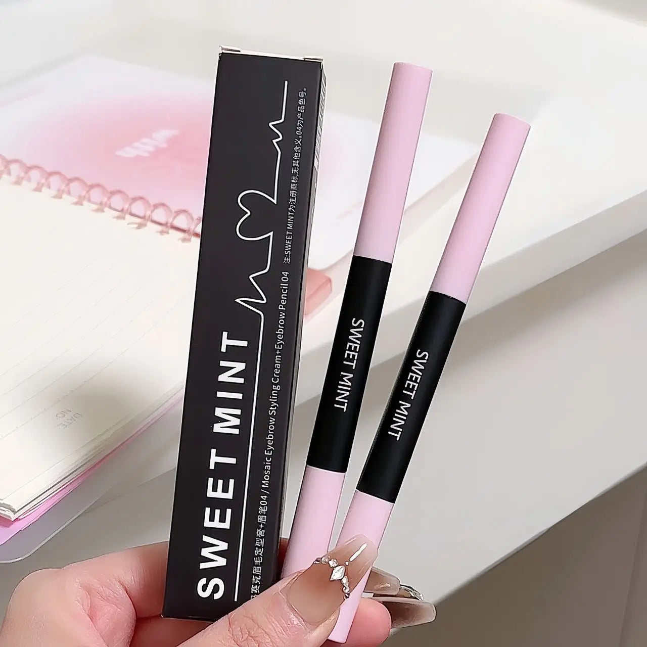Transparent Shaping Eyebrow Gel Brush Double-head Blade Eyebrow Pencil Tattoo Waterproof Art Tint Eyebrow Enhancers Cosmetics