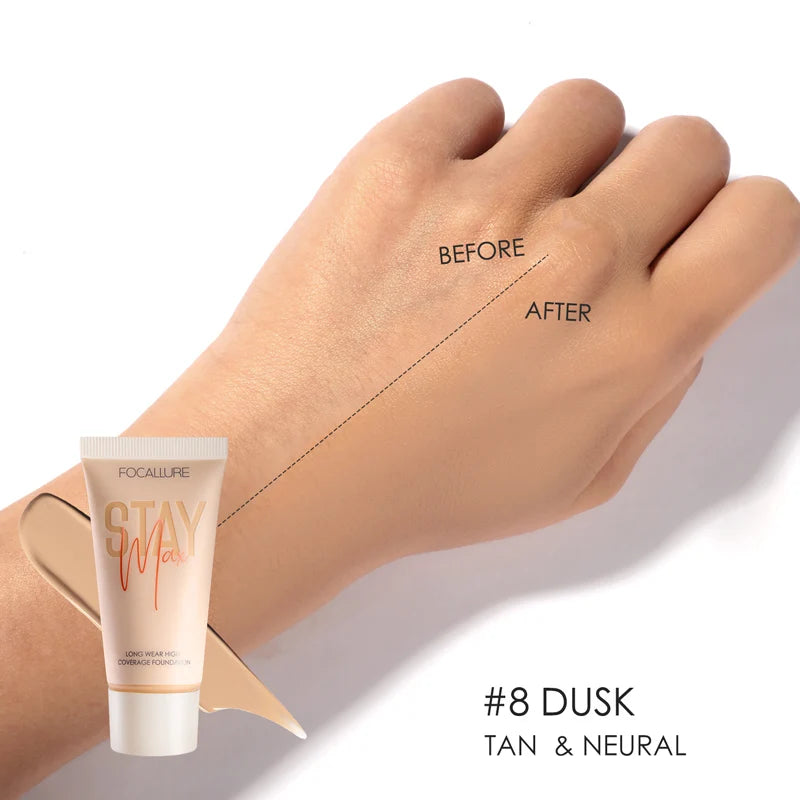 Wholesale FOCALLURE Waterproof Liquid Foundation Cream Full Coverage Oil-control Long-lasting Face Concealer Base Cosmetics