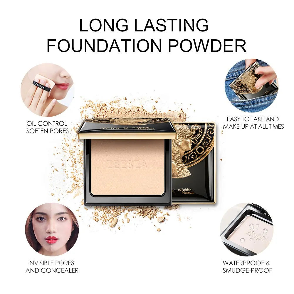 ZEESEA Oil-control Compact Powder Pressed Powder Concealer Waterproof Sweatproof Lightweight Makeup Women Beauty Cosmetics