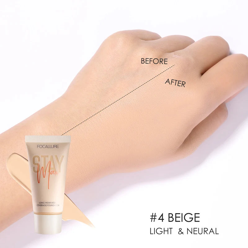 Wholesale FOCALLURE Waterproof Liquid Foundation Cream Full Coverage Oil-control Long-lasting Face Concealer Base Cosmetics