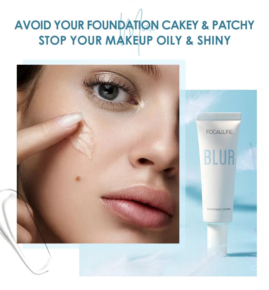 Focallure Pore Primer Smooth Skin Surface Cover Oil Control Facial Makeup Face Base Clear Gel Primer