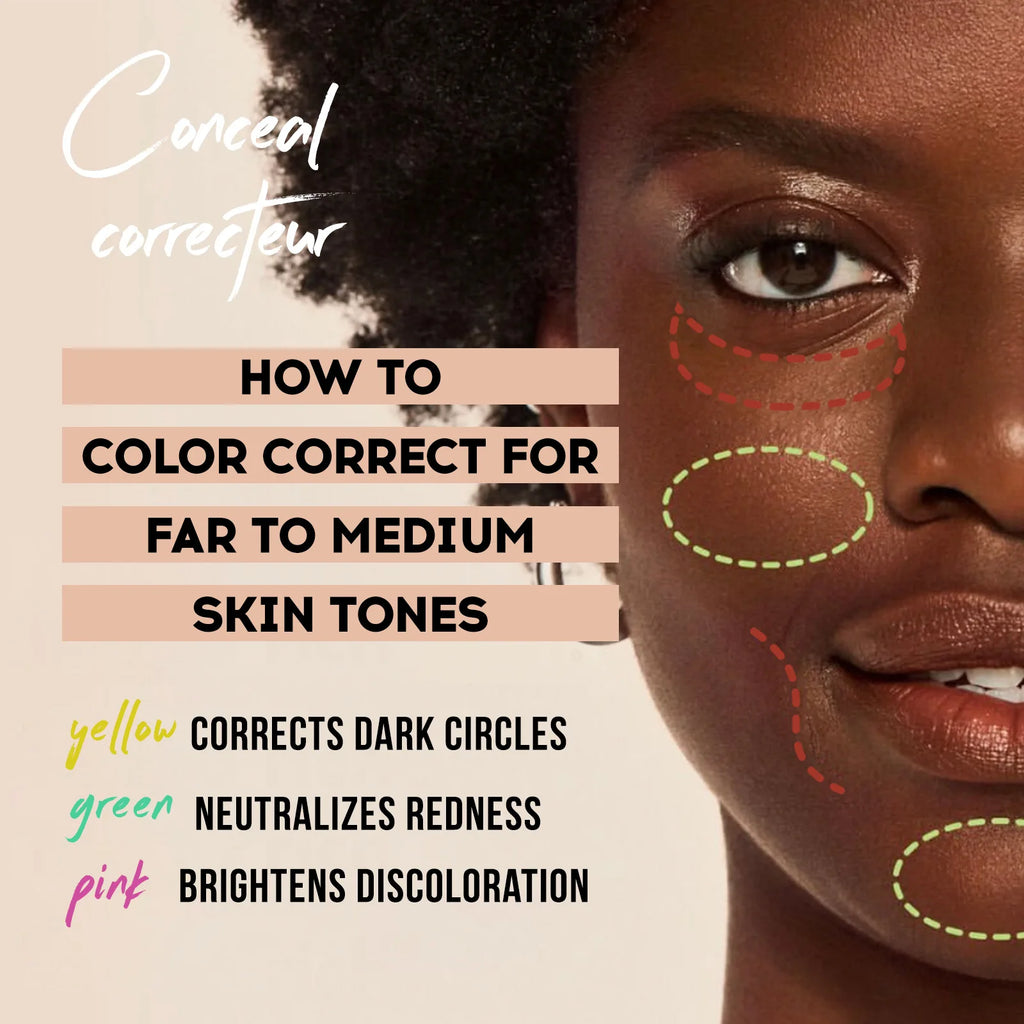 MLSMILE 4 Color Concealer Waterproof Long-lasting Brightening Contouring Mask Dark Circles Tears Gap Toning Liquid Foundation