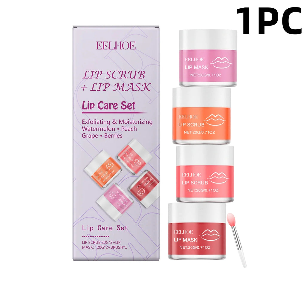 Lip Care Set  Nourishing & Moisturizing Lip Balm Treatment for Dry Lips,  Gentle Repair for Soft Smooth Lips, Lip Care Kit