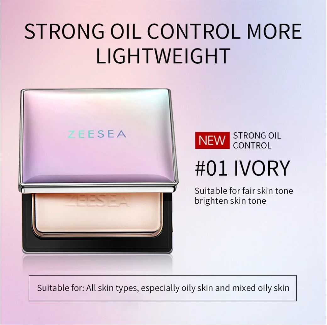 ZEESEA Oil-control Compact Powder Pressed Powder Concealer Waterproof Sweatproof Lightweight Makeup Women Beauty Cosmetics
