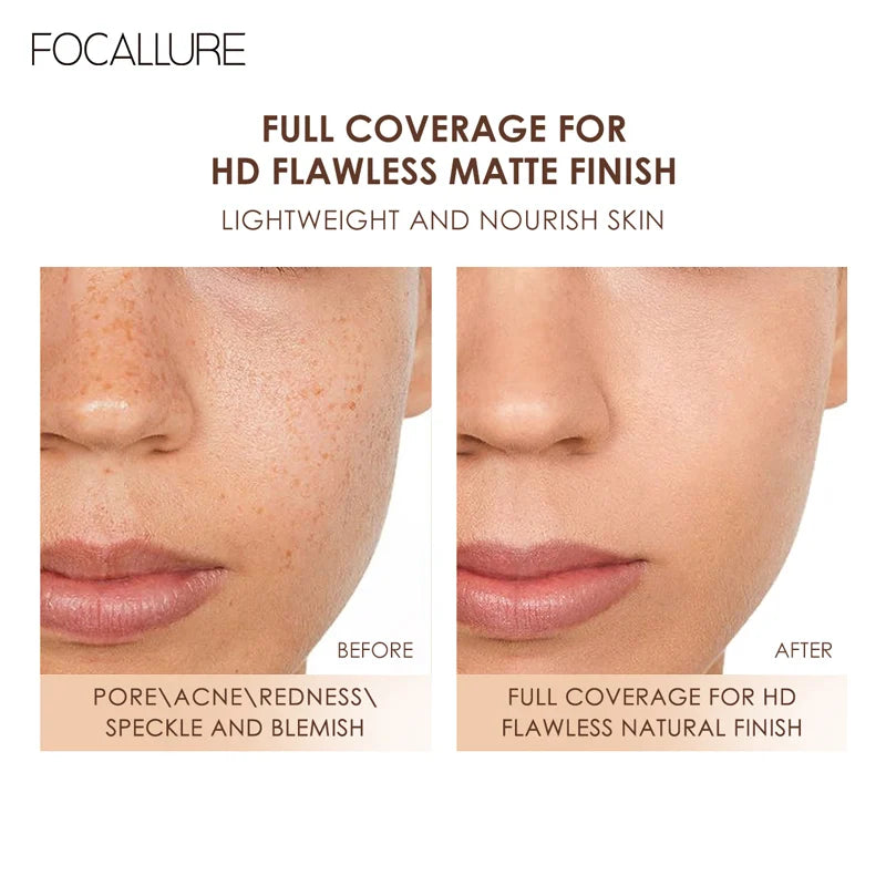 Wholesale FOCALLURE Waterproof Liquid Foundation Cream Full Coverage Oil-control Long-lasting Face Concealer Base Cosmetics