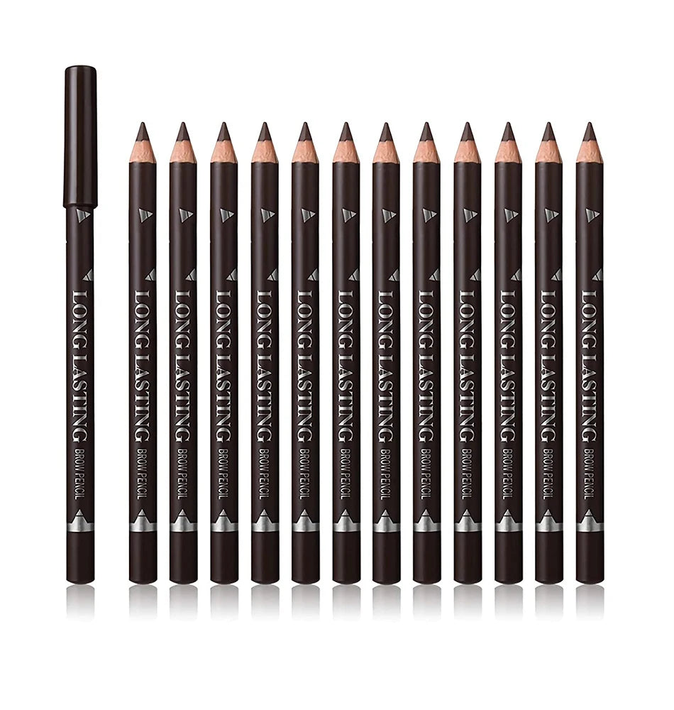6pcs Eyebrow Pencil Waterproof Easy to Color Long Lasting Eye Liner Gel Pen Women Professional Eye-Makeup Pencil Cosmetic Tools
