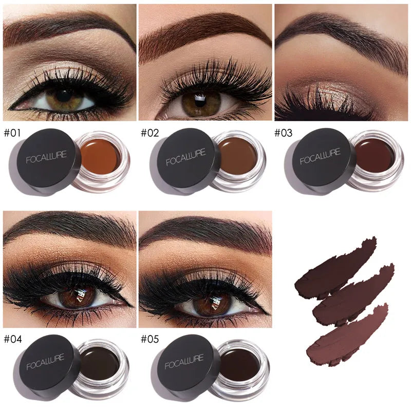 Wholesale FOCALLURE Eyebrow Cream Gel Enhancers Long-lasting Waterproof Eye Brows Pomade Gel With Brushes For Women Makeup