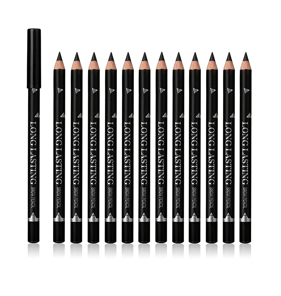 6pcs Eyebrow Pencil Waterproof Easy to Color Long Lasting Eye Liner Gel Pen Women Professional Eye-Makeup Pencil Cosmetic Tools