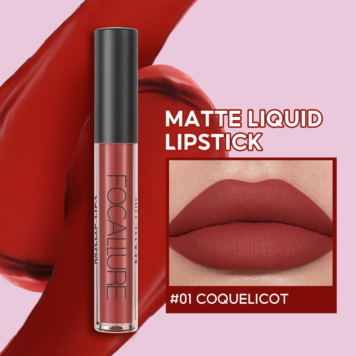 Focallure Wholesale Hot Liquid Lipgloss Matte Lipstick 37 Colors Waterproof Lip Stick Lip Tint Long Lasting Lips Makeup Woman