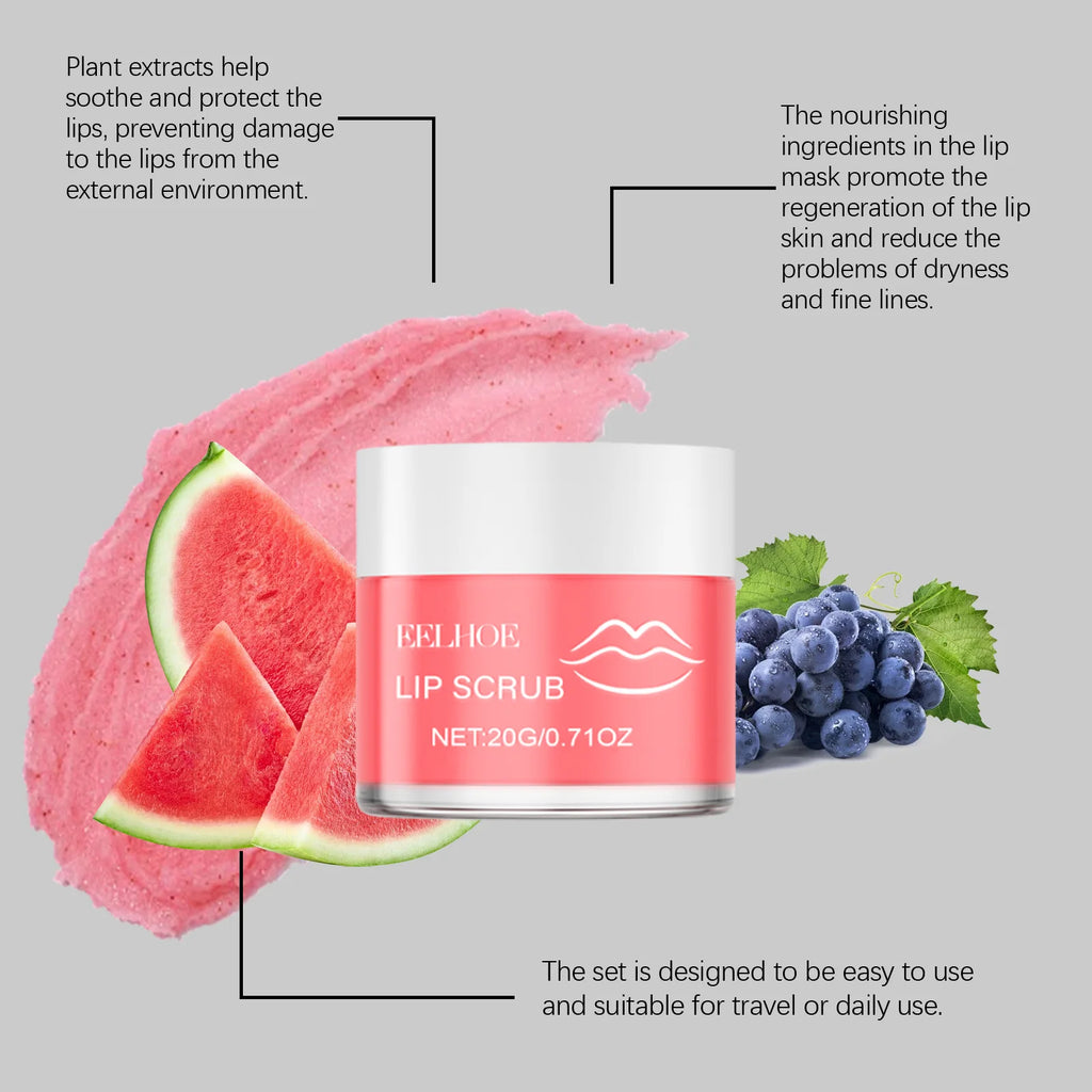 Lip Care Set  Nourishing & Moisturizing Lip Balm Treatment for Dry Lips,  Gentle Repair for Soft Smooth Lips, Lip Care Kit