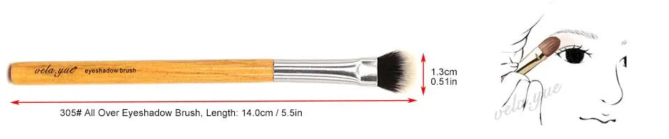 Vela.Yue Eyeshadow Brush Synthetic Eyes Shading Shadow Makeup Cosmetics Beauty Tool Applicator