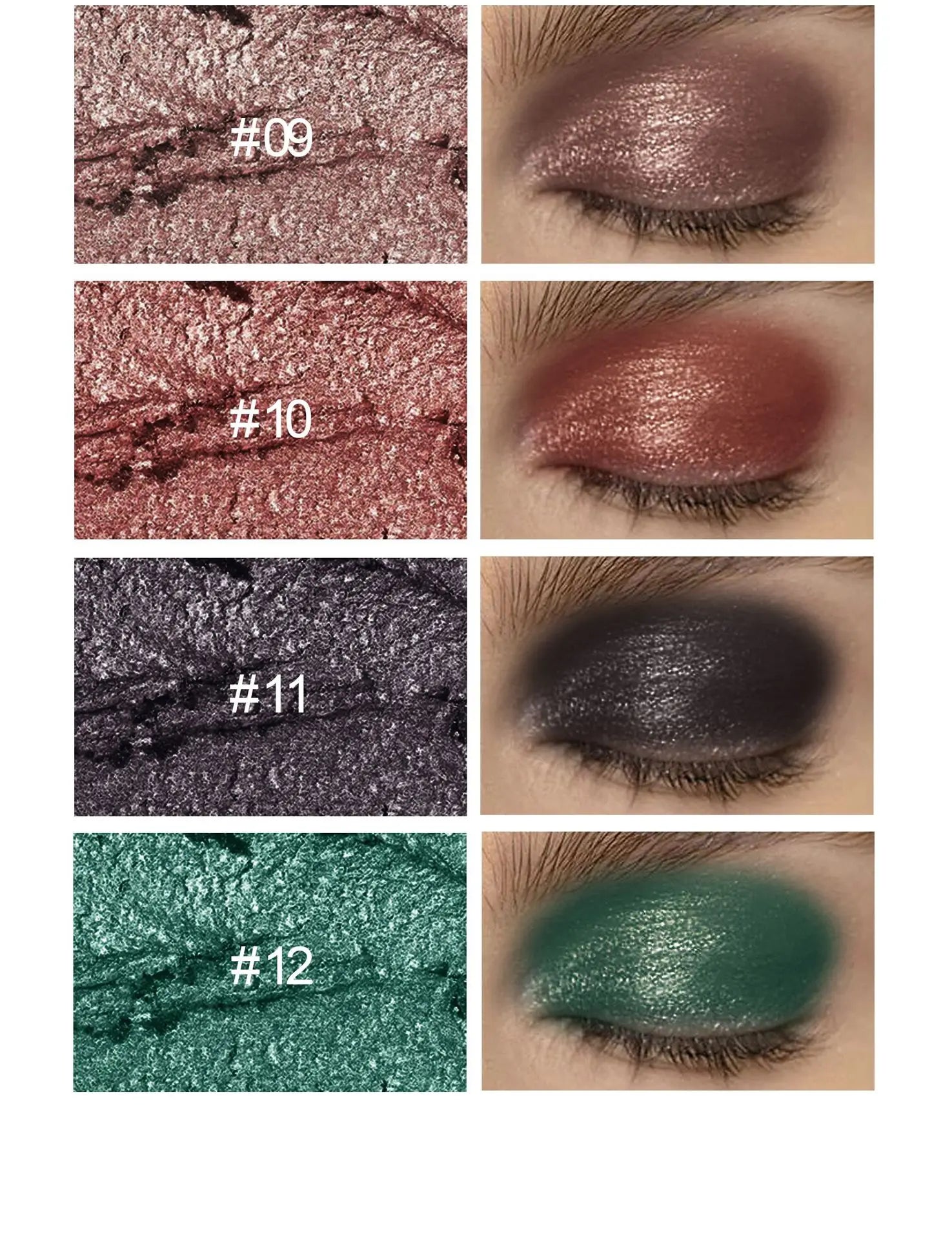 Double-head Eyeshadow Stick Diamond Shimmer Highlighter Pencil Pearl Pigment Long Lasting Cream Eye Shadow Matte Brush Pen