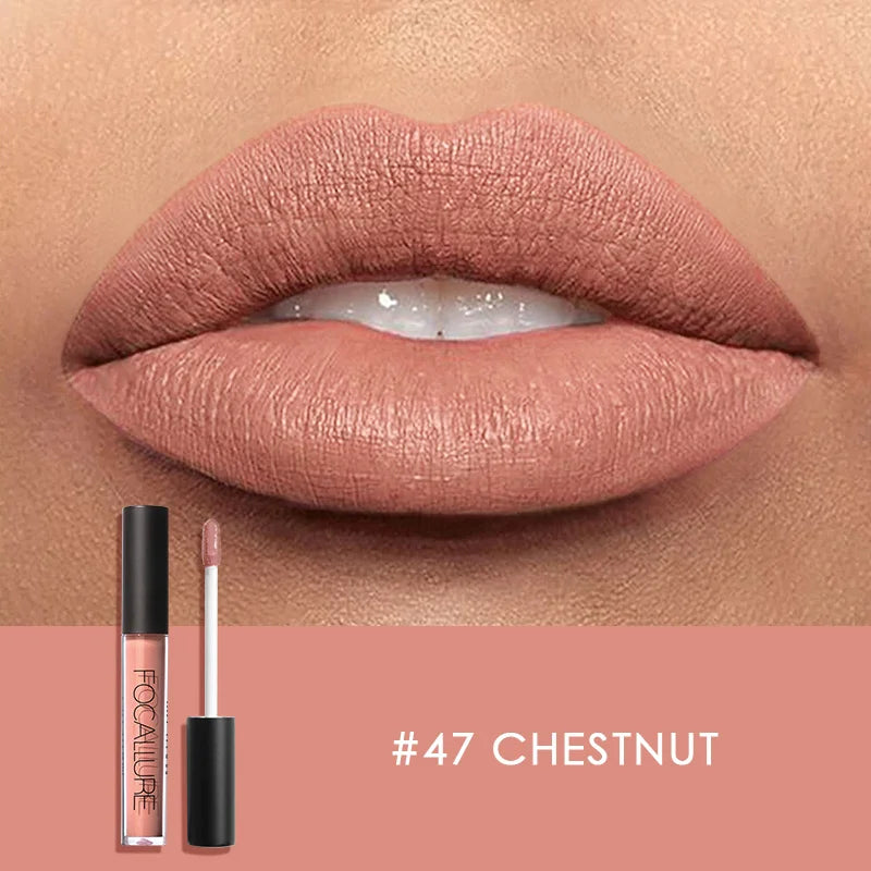 Focallure Wholesale Hot Liquid Lipgloss Matte Lipstick 37 Colors Waterproof Lip Stick Lip Tint Long Lasting Lips Makeup Woman