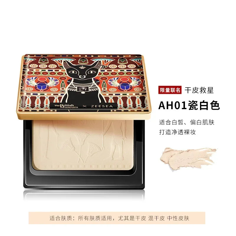 ZEESEA Compact Foundation Powder Natural Light Coverage Matte Soft Waterproof Oil Control Setting Powder